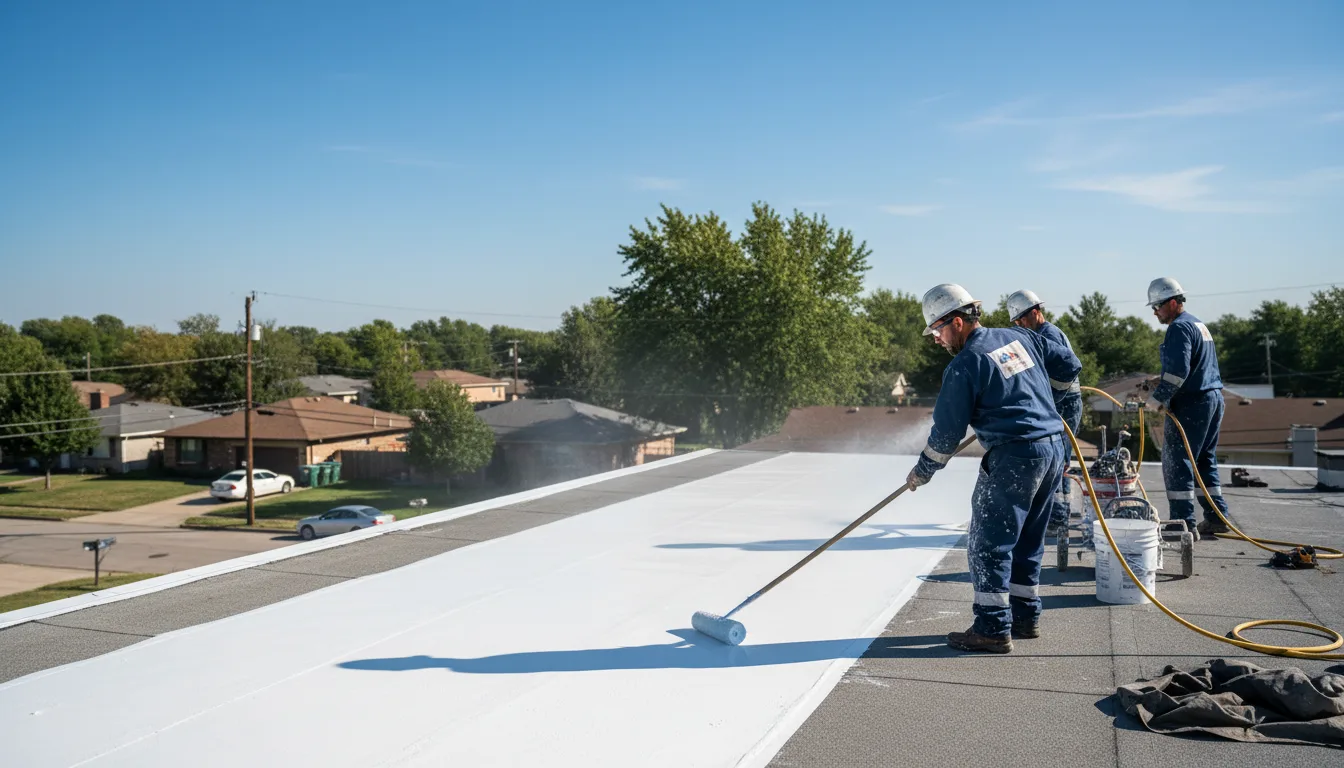 Commercial roof coating in Hardtner, KS near me